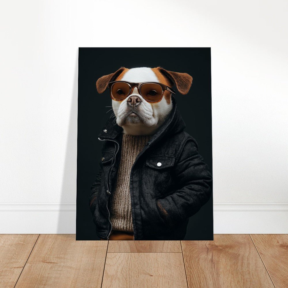 Urban Chic Dog Canvas Art - ROMAG Store