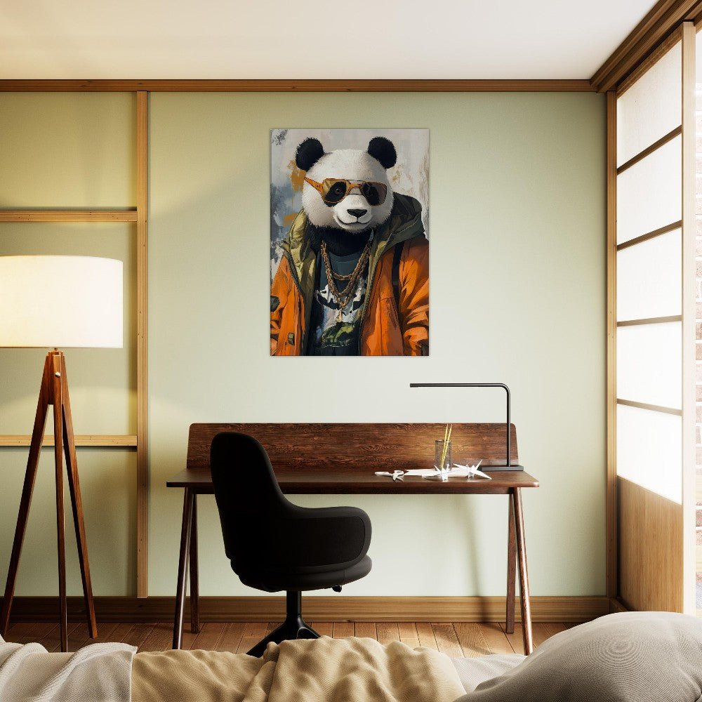 Cool Panda in Streetwear Canvas - ROMAG Store