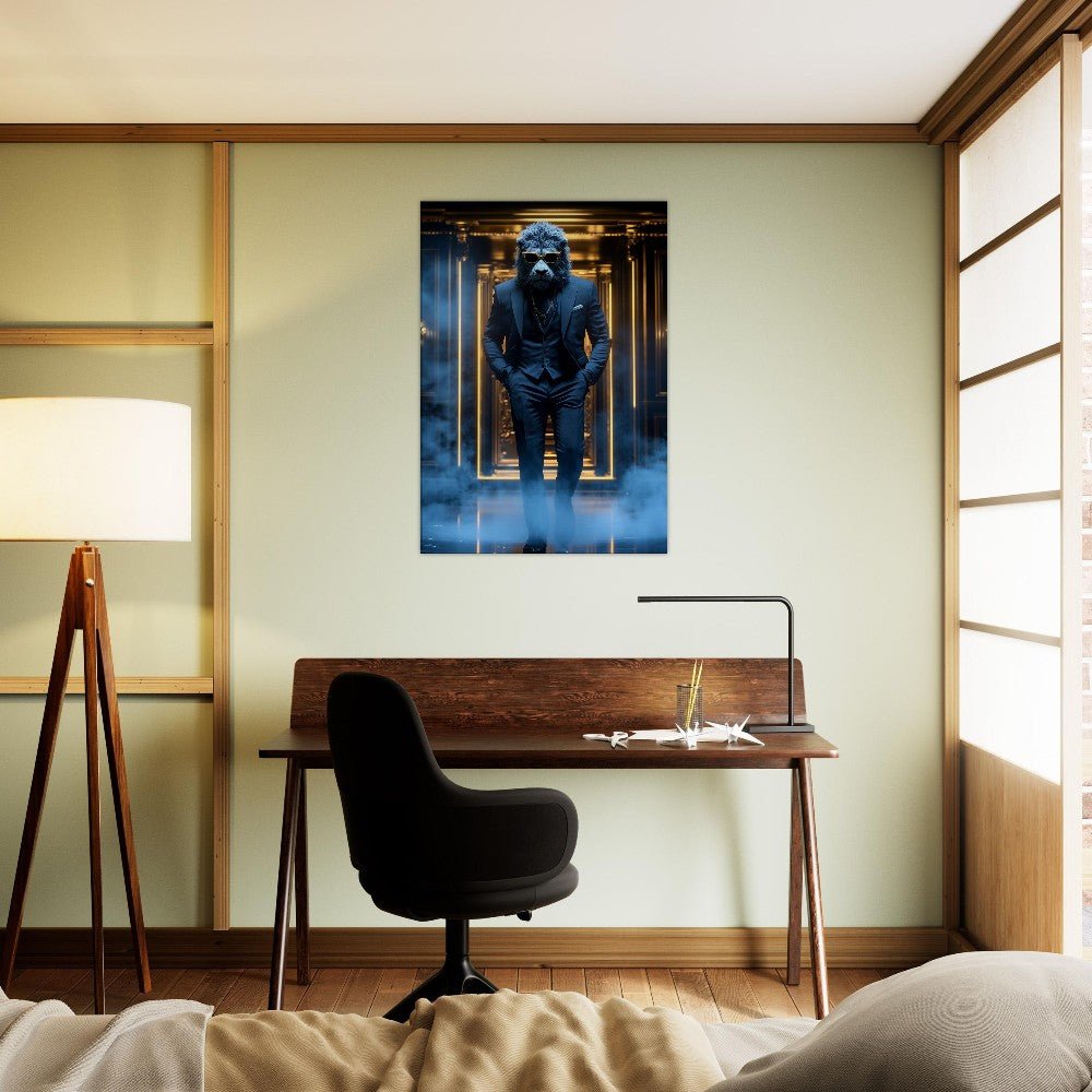Luxury Lion in Suit Canvas - ROMAG Store