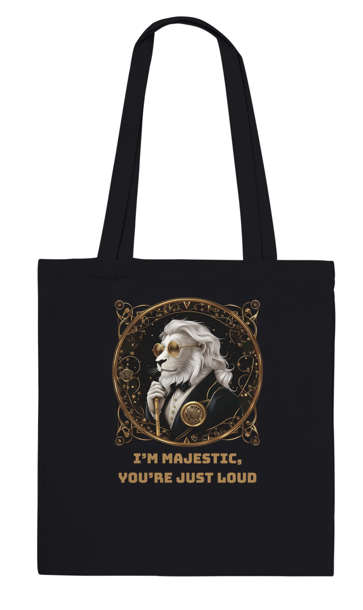 Regal Lion Dapper Steampunk Tote Bag - ROMAG Store