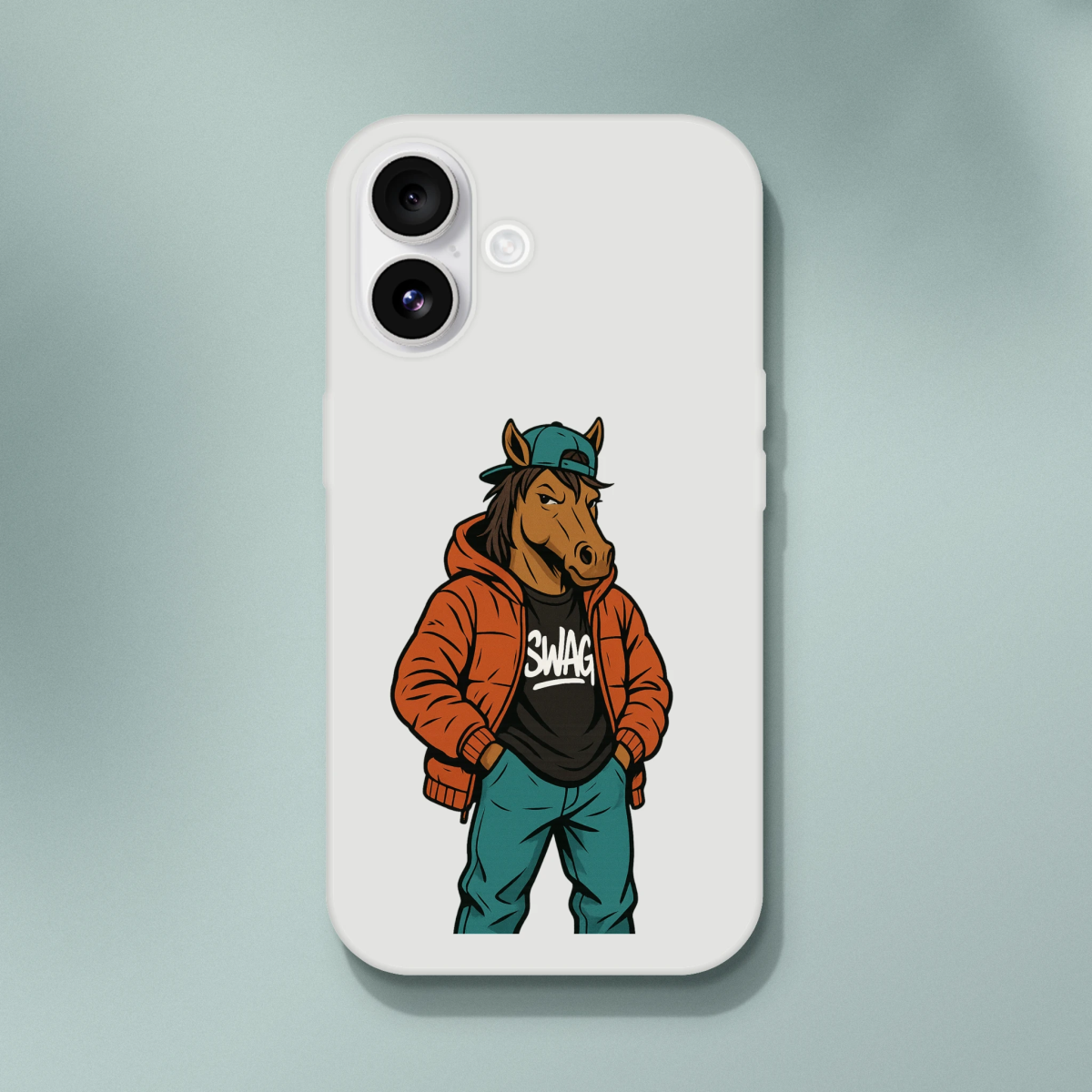 Cool Horse with Swag iPhone Flexi Case - ROMAG Store