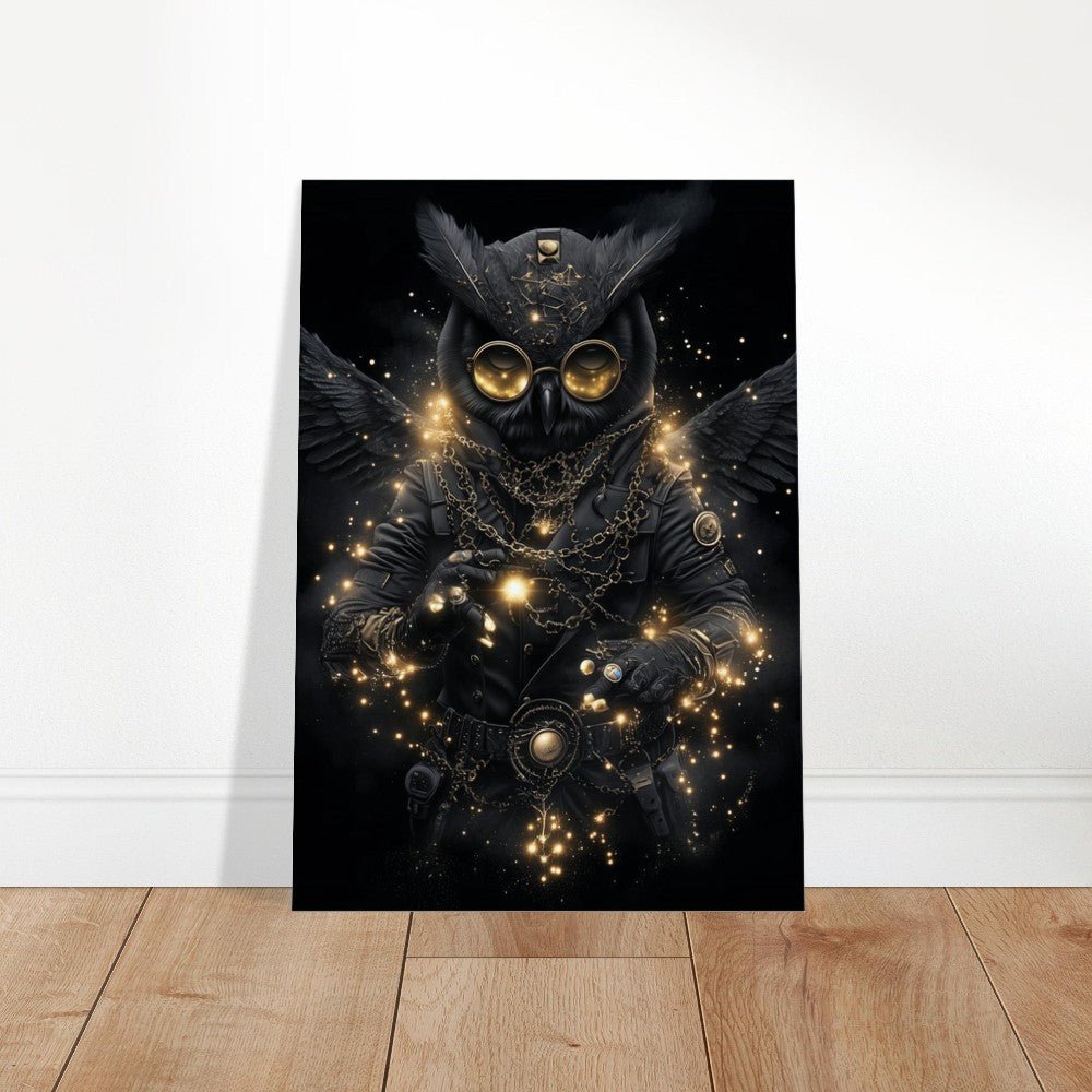 Steampunk Owl Canvas Art - ROMAG Store