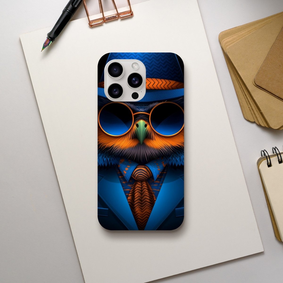 Sophisticated Owl in Fedora iPhone Tough Case - ROMAG Store