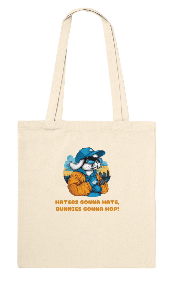 Haters Gonna Hate Bunny Tote Bag - ROMAG Store