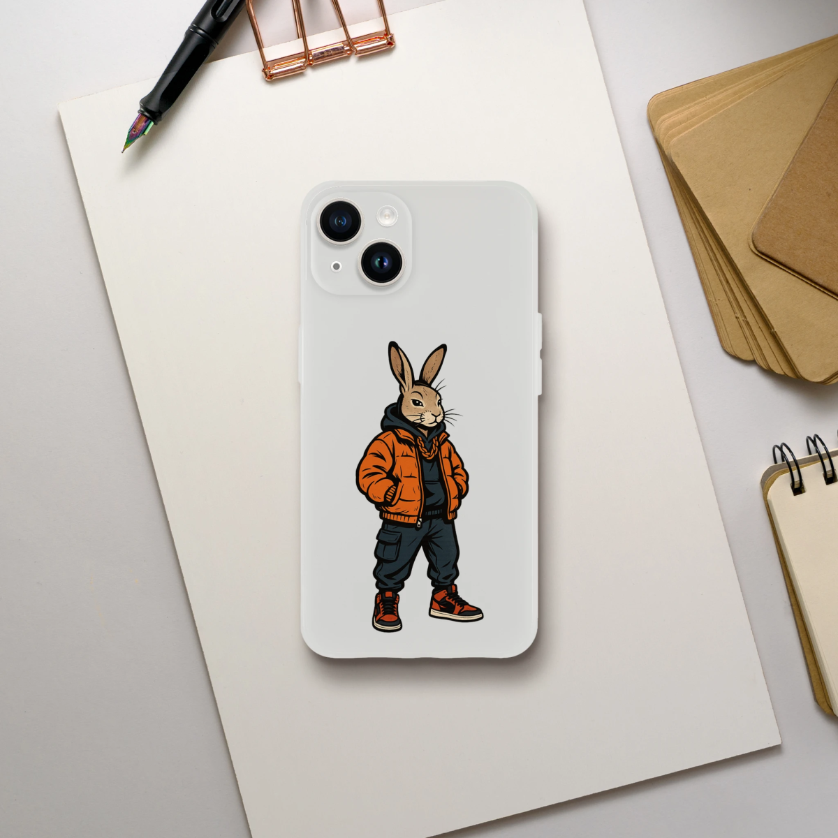 Cool Rabbit Streetwear iPhone Flexi Case - ROMAG Store