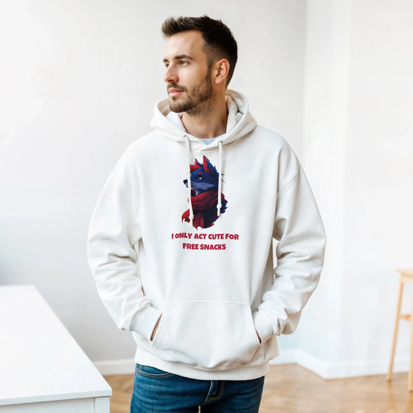 Cute Fox with Scarf Hoodie - ROMAG Store