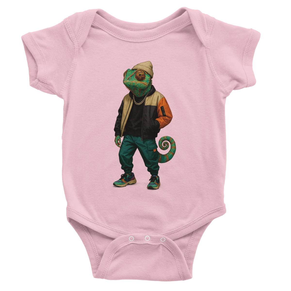 Chameleon Streetwear Baby Short Sleeve Bodysuit - ROMAG Store