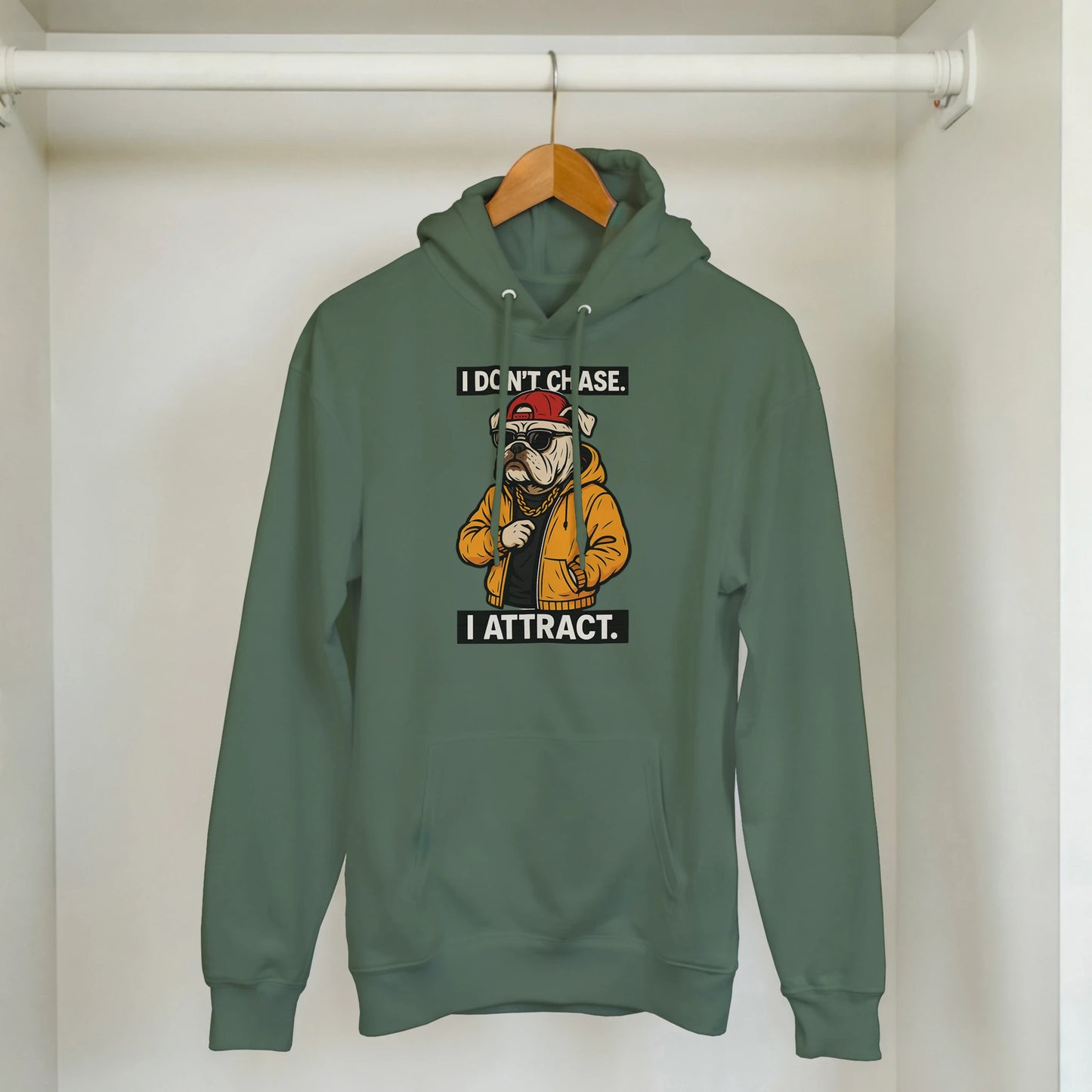 Alpha Bulldog 'I Attract' Streetwear Hoodie - ROMAG Store