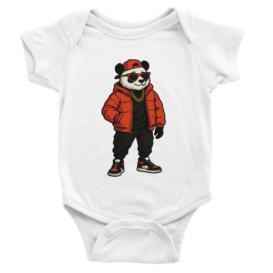 Cool Panda Urban Streetwear Baby Short Sleeve Bodysuit - ROMAG Store