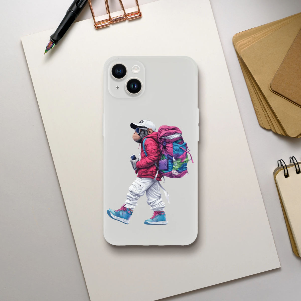 Urban Explorer Monkey iPhone Flexi Case - ROMAG Store