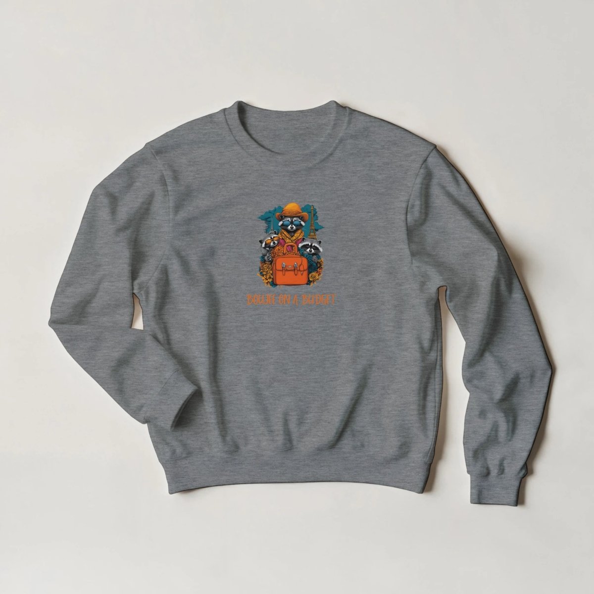 Boujee on a Budget Raccoon Sweatshirt - ROMAG Store