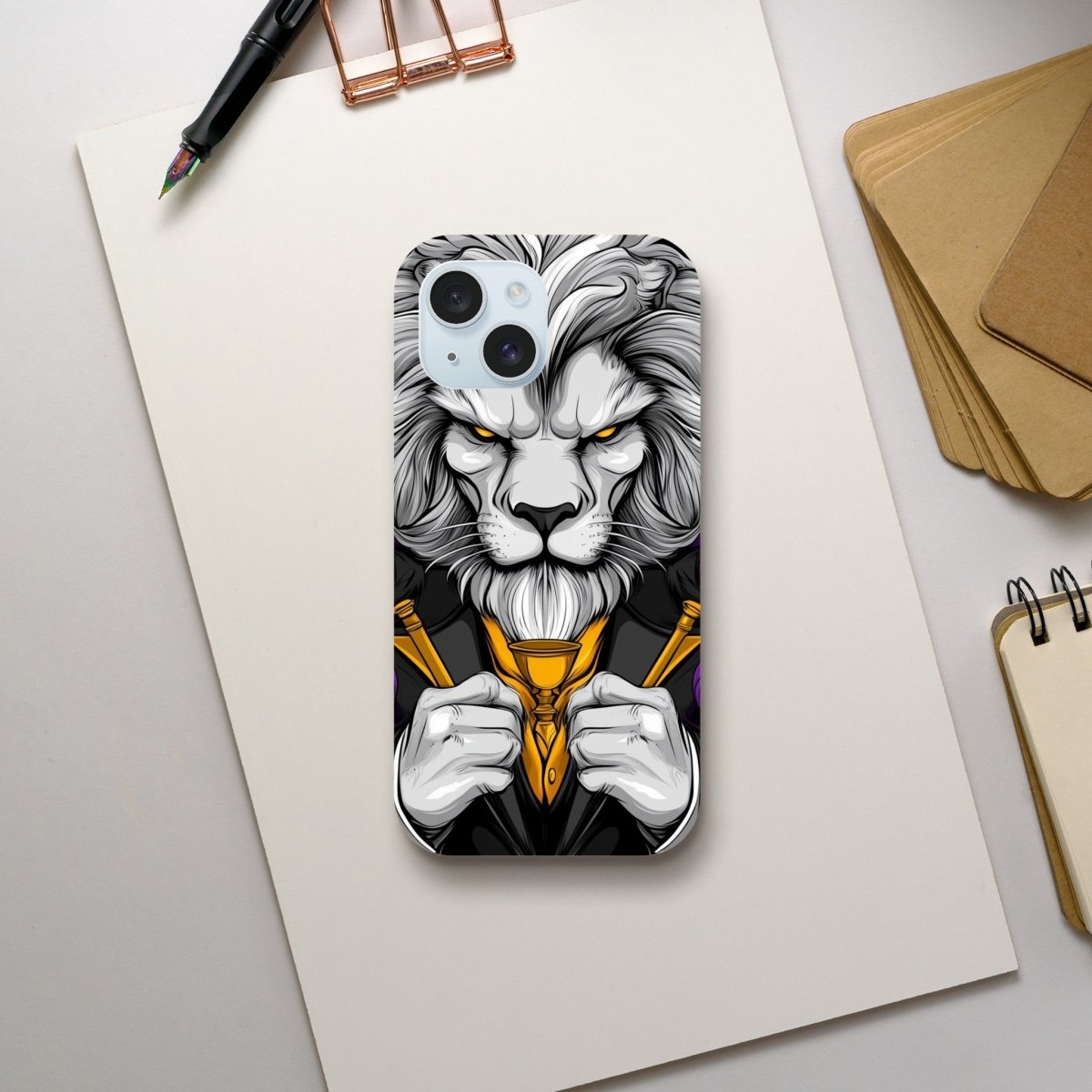 Regal Lion Dandy iPhone Tough Case - ROMAG Store