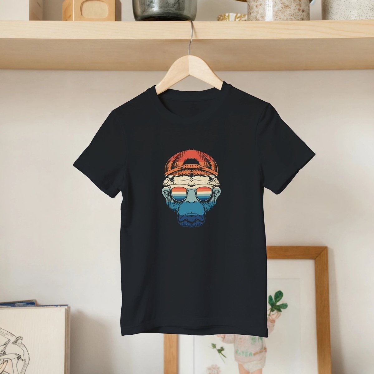 Cool Retro Ape Kids T-Shirt - ROMAG Store