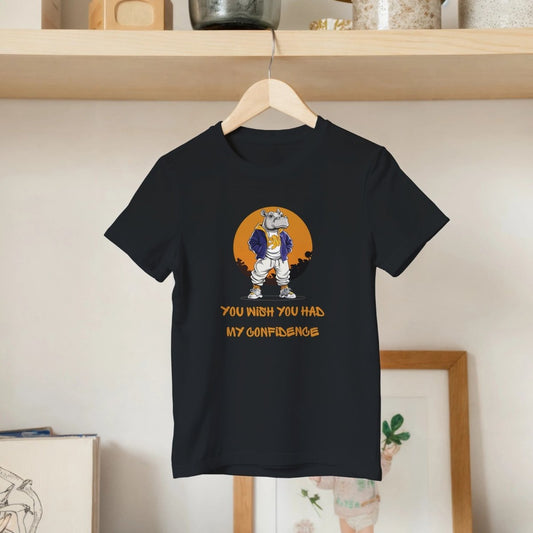 Confident Hippo Streetwear Kids Tee - ROMAG Store