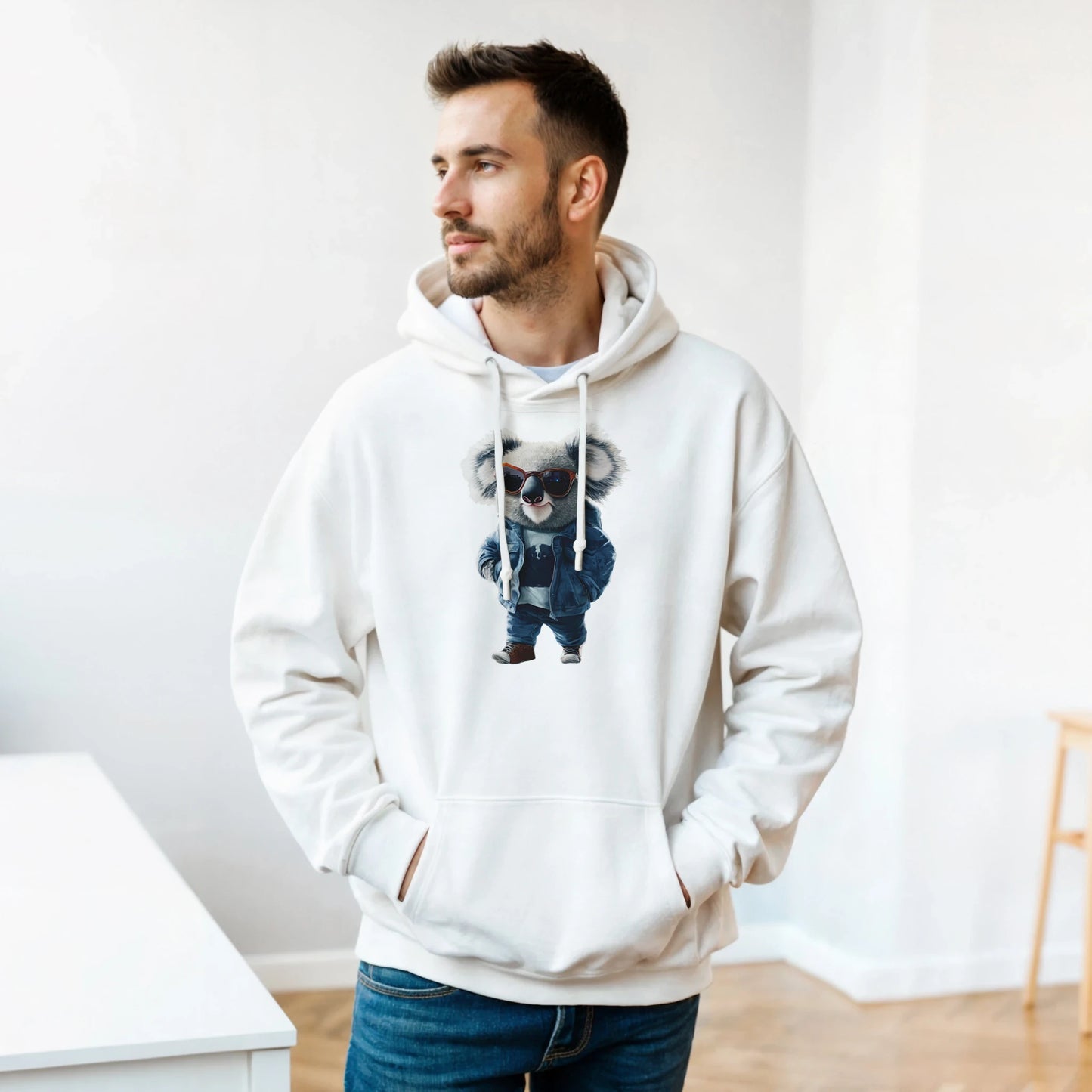 Koala Cool: Urban Streetwear Hoodie - ROMAG Store