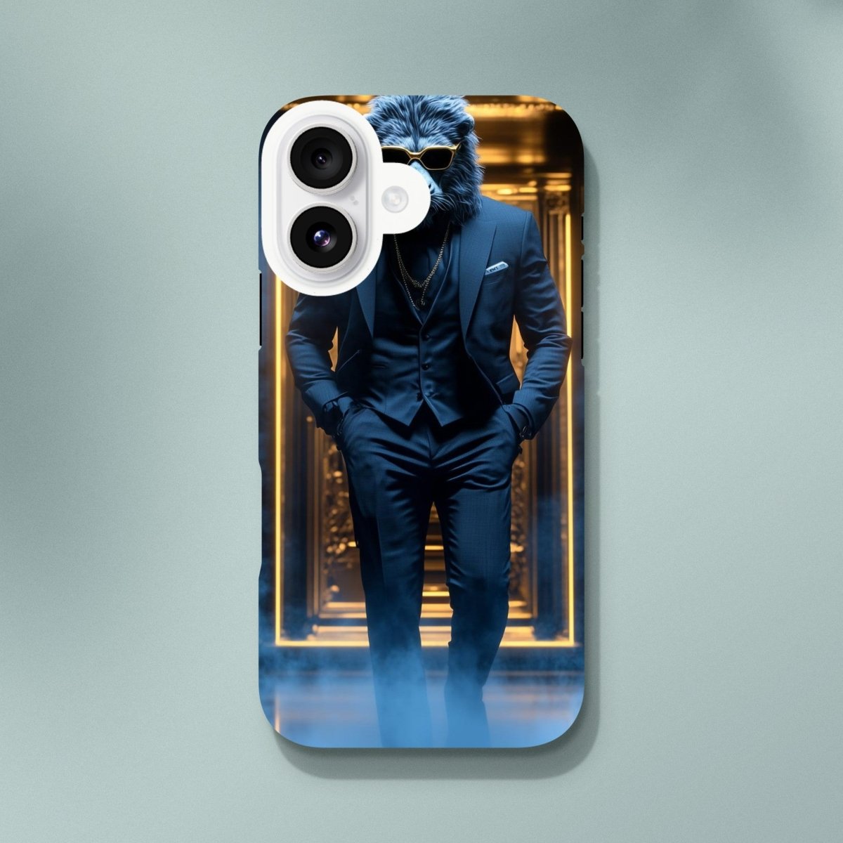 Lion in Suit iPhone Tough Case - ROMAG Store