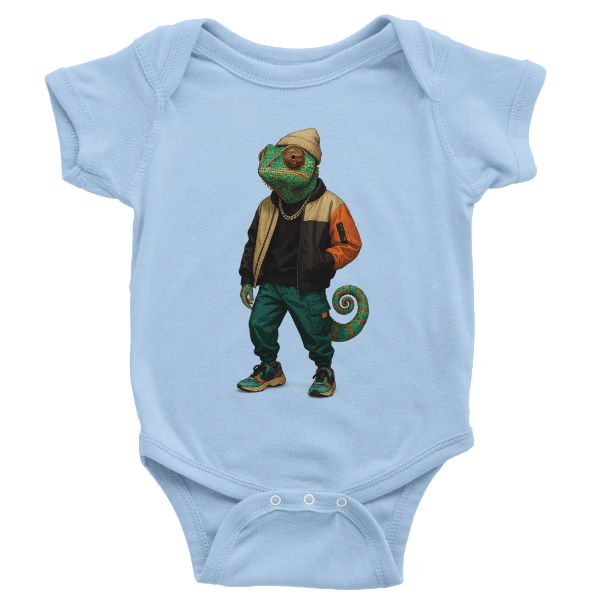 Chameleon Streetwear Baby Short Sleeve Bodysuit - ROMAG Store