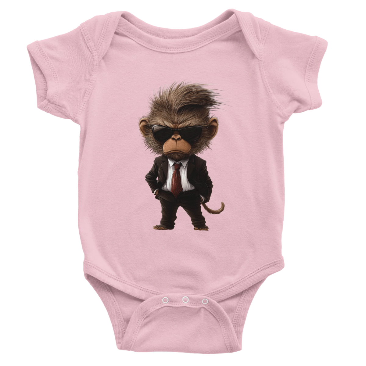 Cool Monkey Boss Baby Short Sleeve Bodysuit - ROMAG Store
