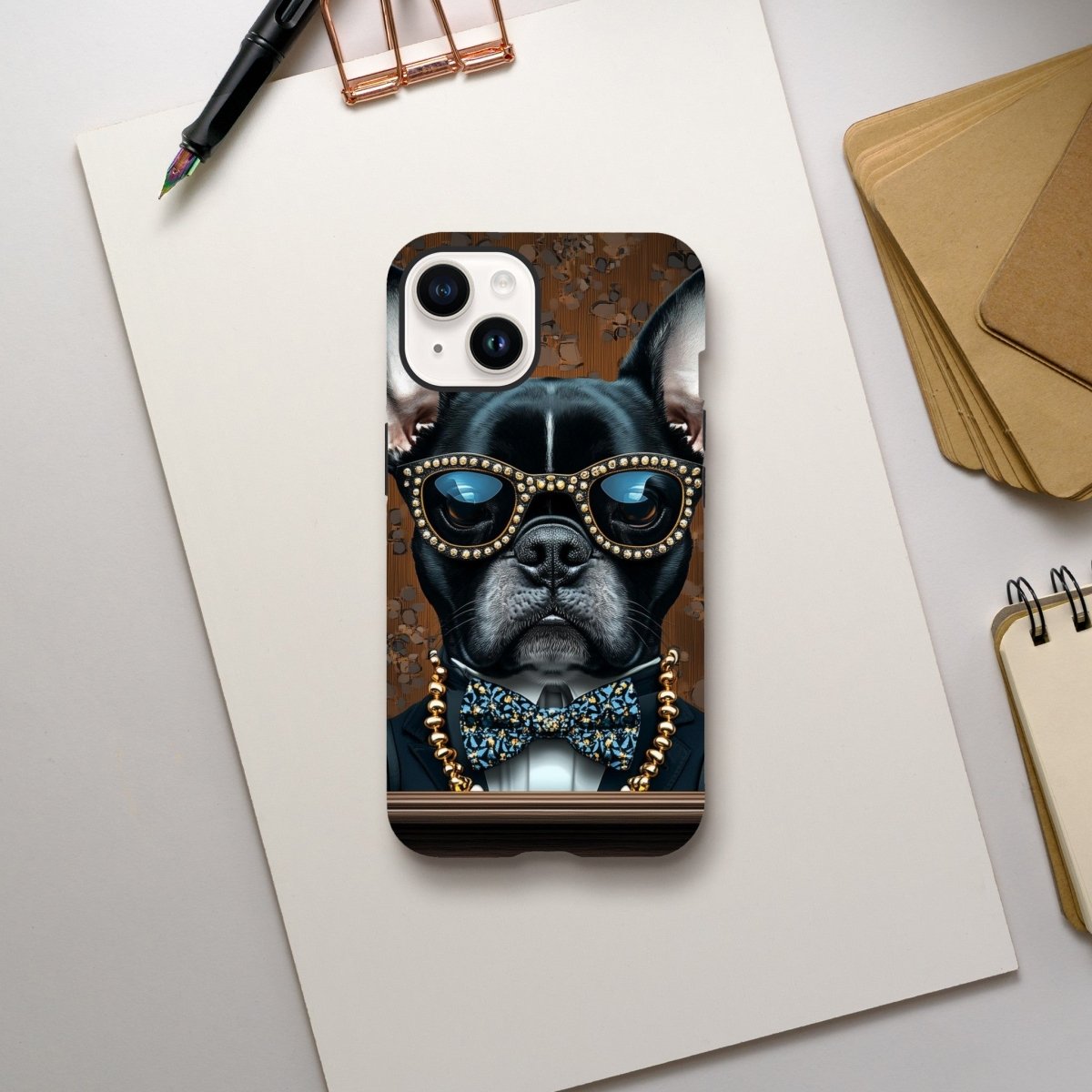 Dapper French Bulldog iPhone Tough Case - ROMAG Store