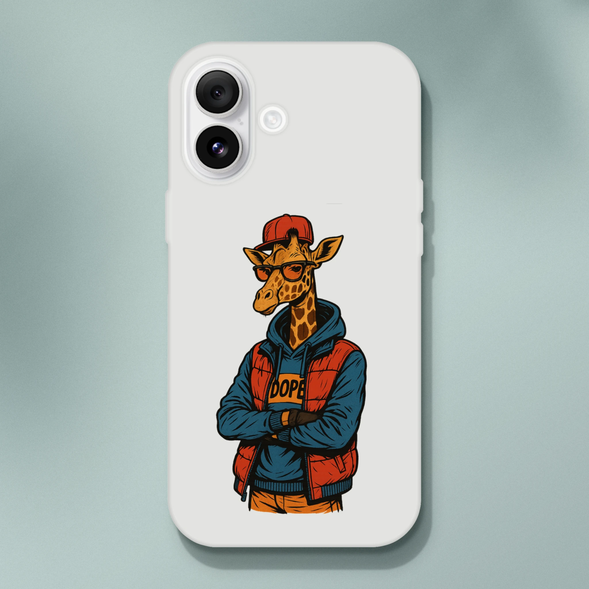 Dope Giraffe Street Style iPhone Flexi Case - ROMAG Store