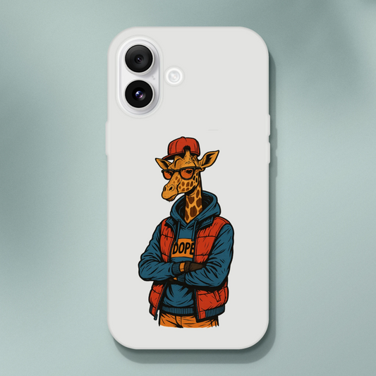 Dope Giraffe Street Style iPhone Flexi Case - ROMAG Store