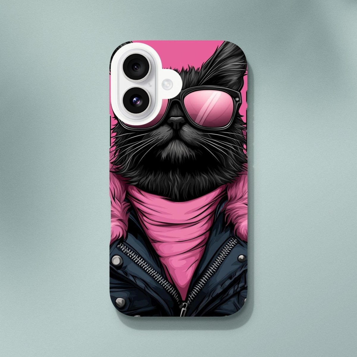 Punk Rock Kitty iPhone Tough Case - ROMAG Store