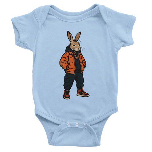 Cool Rabbit Urban Streetwear Baby Short Sleeve Bodysuit - ROMAG Store