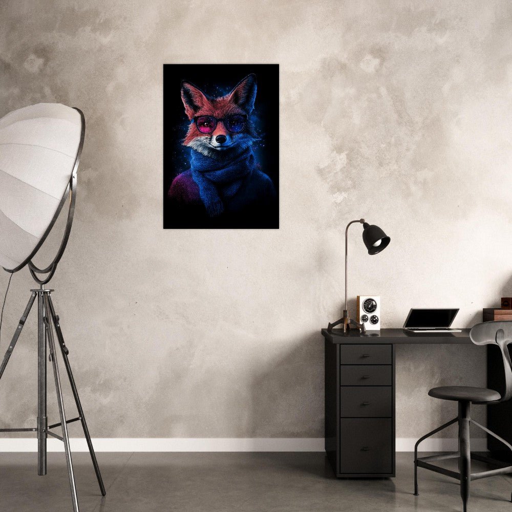 Cosmic Cool Fox Canvas - ROMAG Store