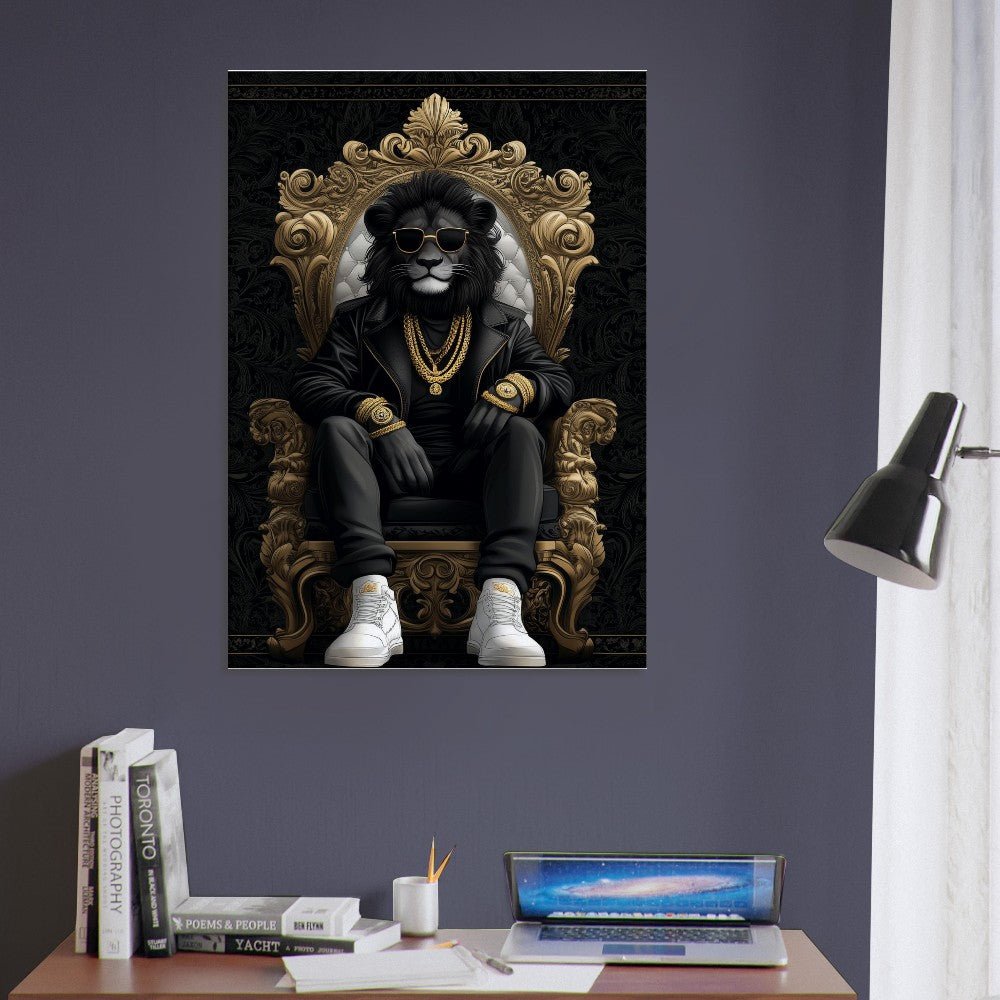 Luxury Suave Lion King Canvas Art - ROMAG Store