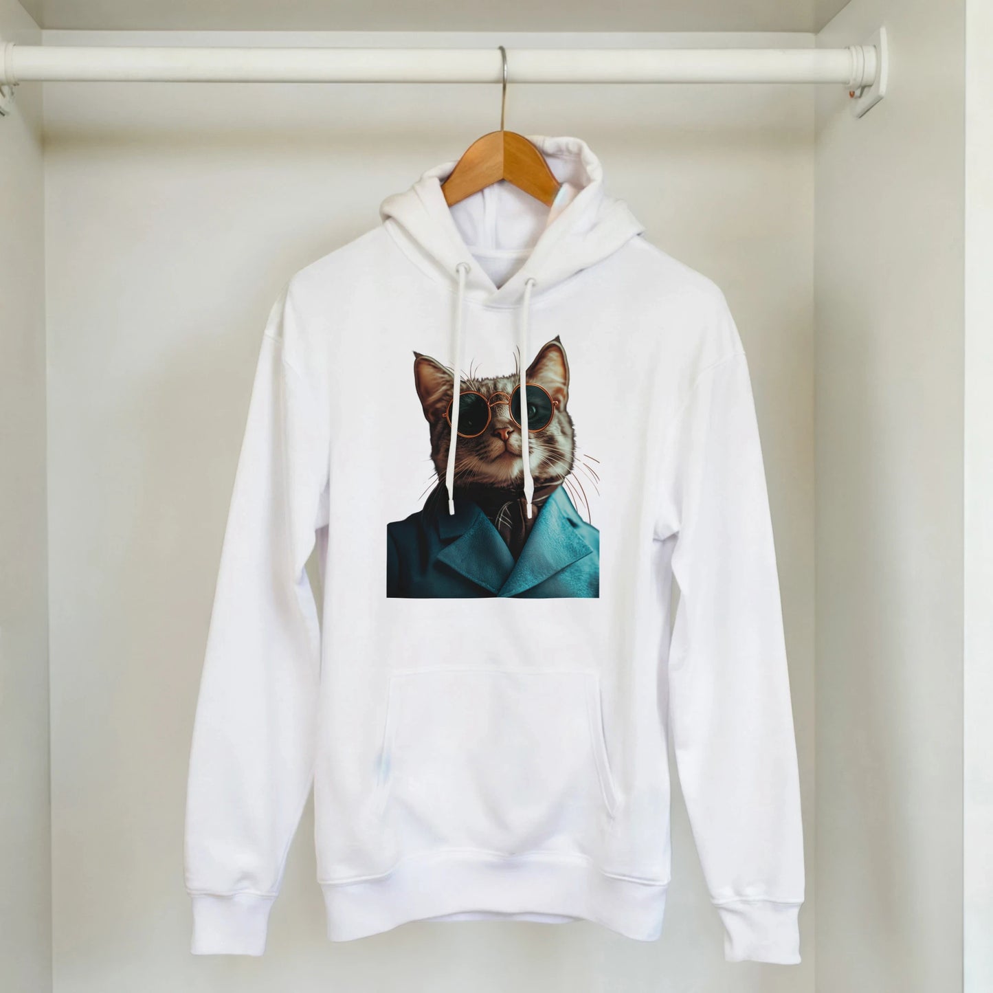Dapper Cat Spectacles Hoodie - ROMAG Store