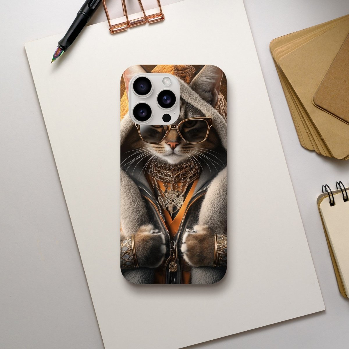 Sophisticated Lynx Cat 'Kingpin' iPhone Tough Case - ROMAG Store