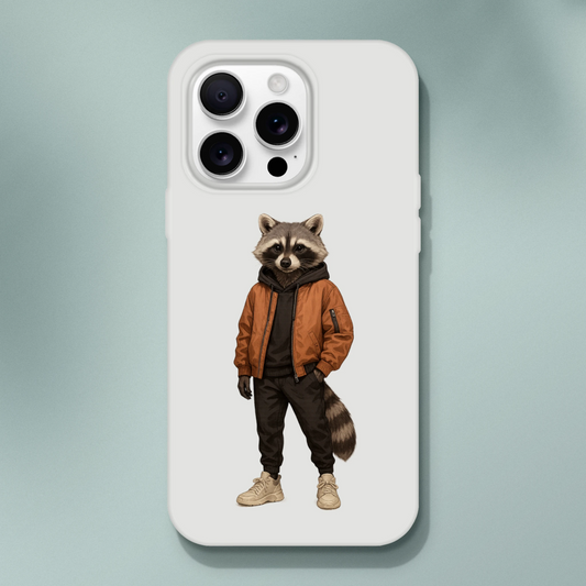 Cool Raccoon Streetwear iPhone Flexi Case - ROMAG Store