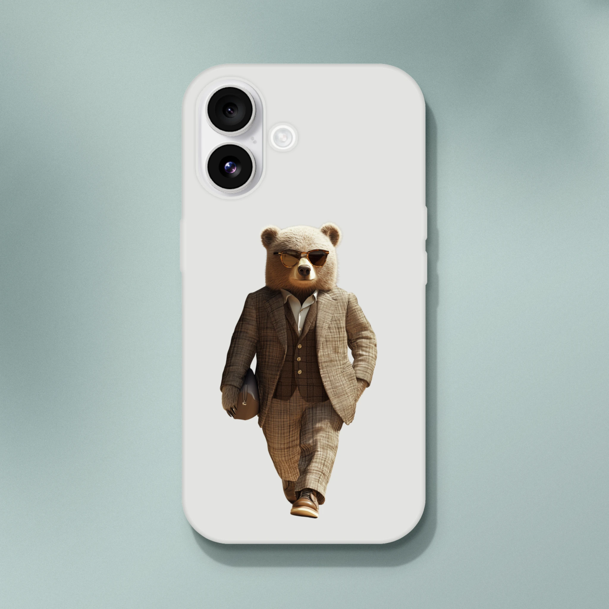 Dapper Bear iPhone Flexi Case - ROMAG Store