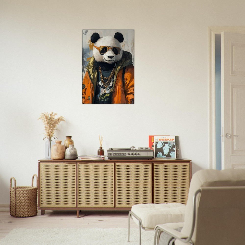 Cool Panda in Streetwear Canvas - ROMAG Store