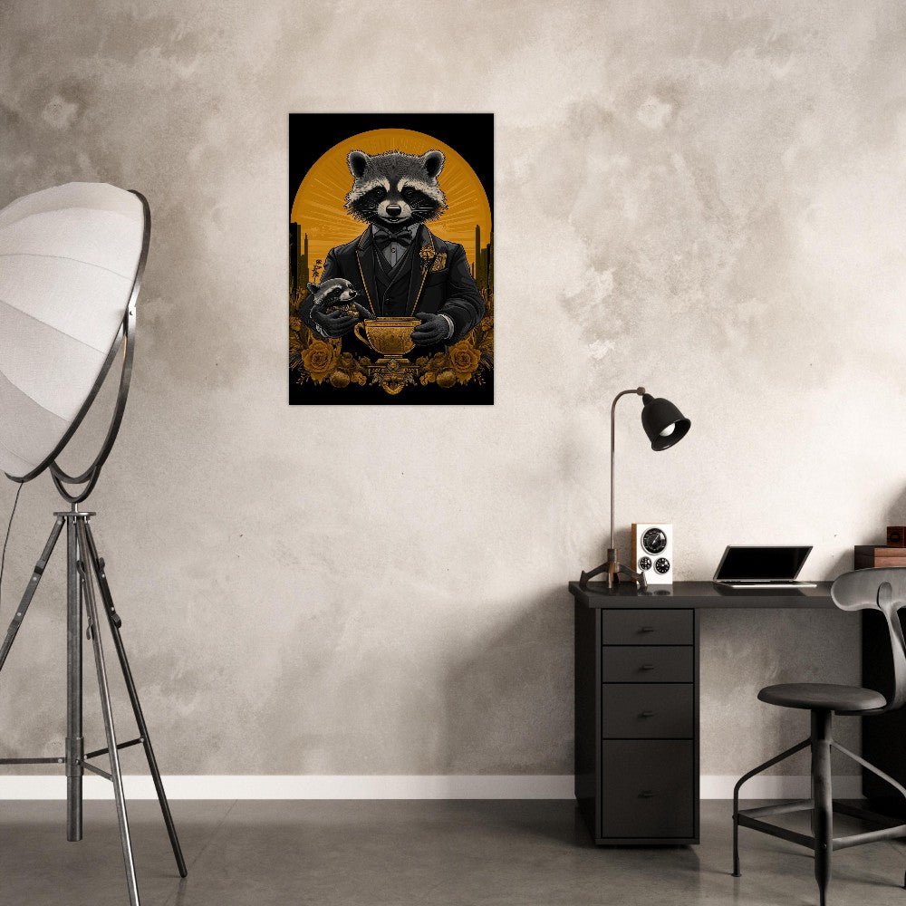 Luxury Raccoon Duo Canvas - ROMAG Store