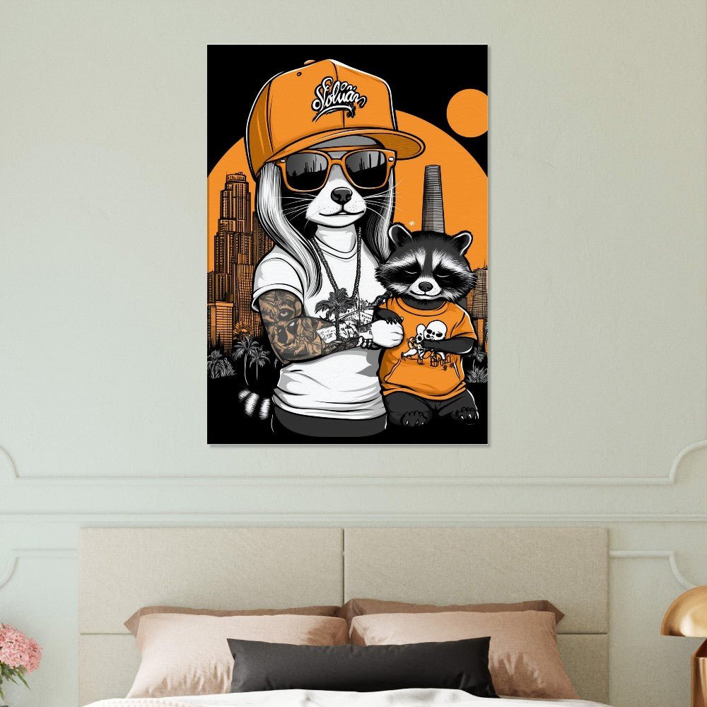Urban Raccoon Street Style Canvas - ROMAG Store