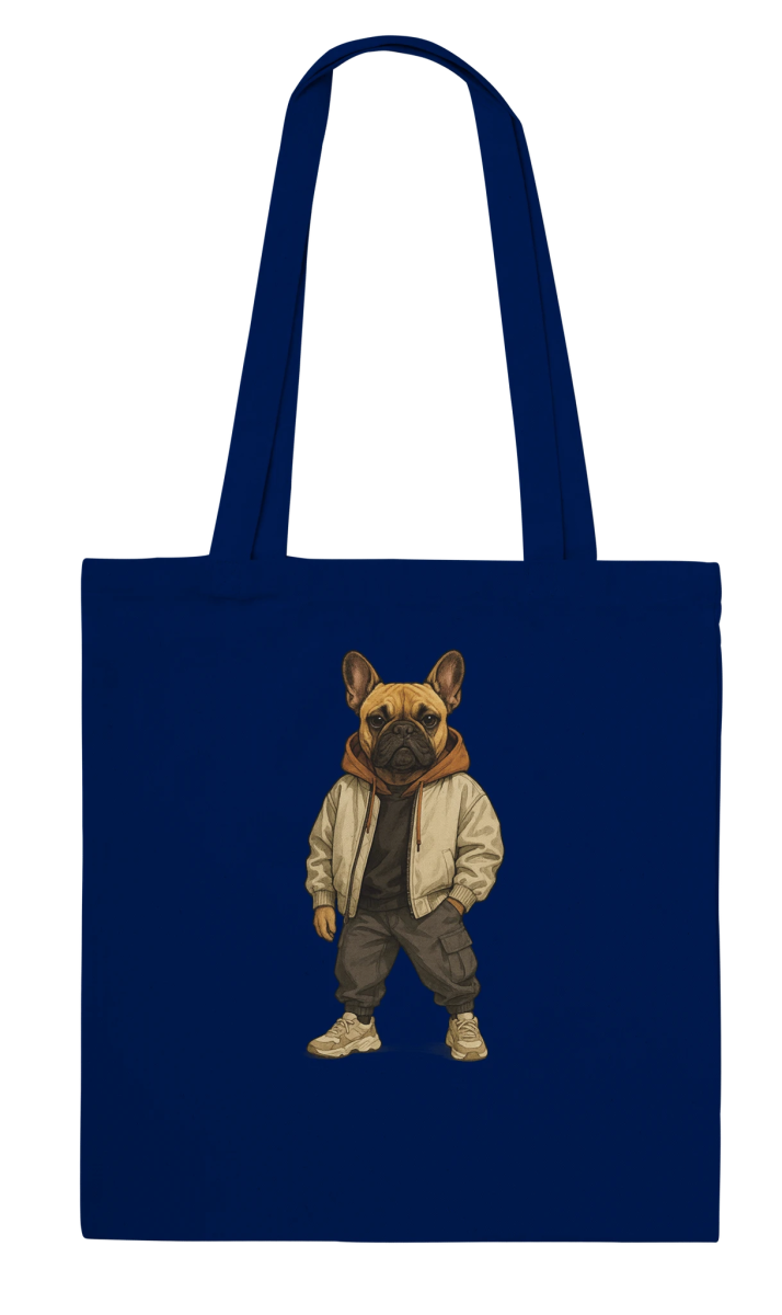 Chic French Bulldog Streetwear Tote Bag - ROMAG Store