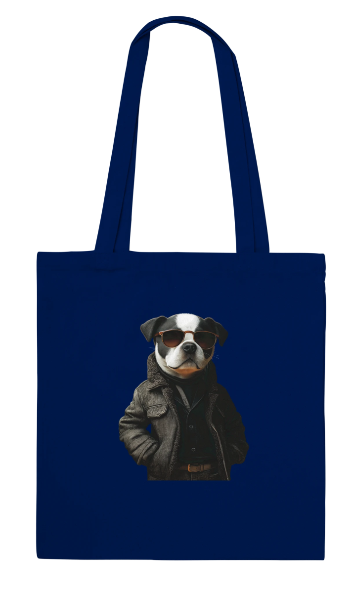 Cool Dog in Sunglasses Tote Bag - ROMAG Store