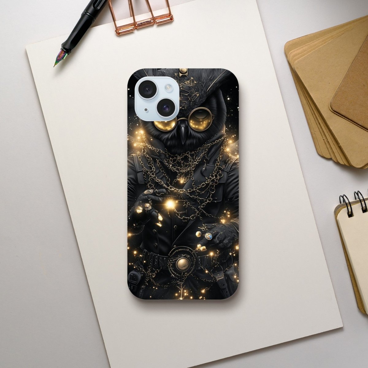 Mystic Owl Golden Goggles iPhone Tough Case - ROMAG Store