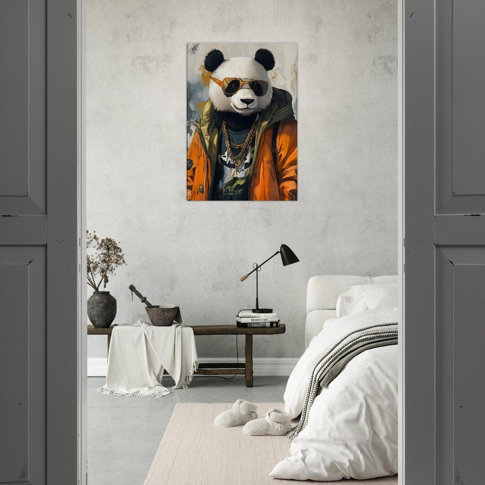 Cool Panda in Streetwear Canvas - ROMAG Store
