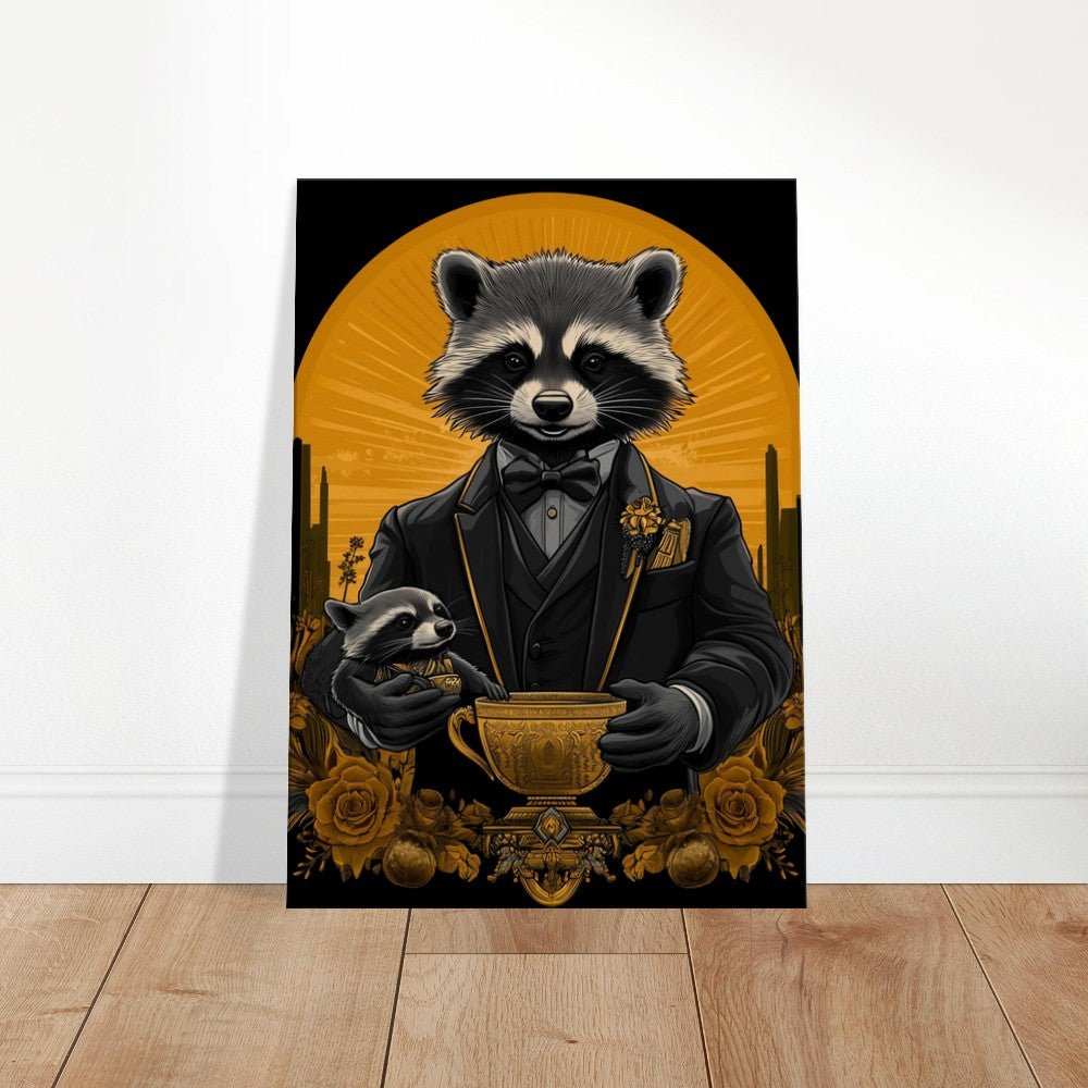 Luxury Raccoon Duo Canvas - ROMAG Store