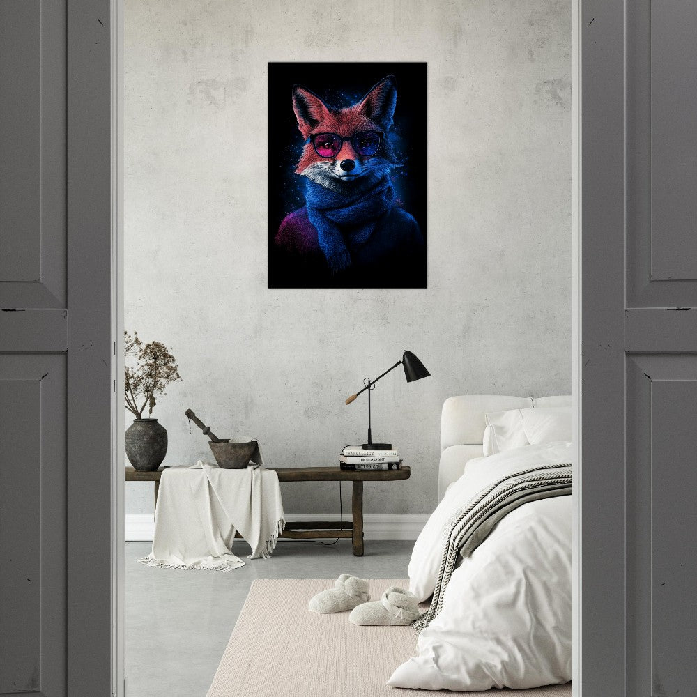 Cosmic Cool Fox Canvas - ROMAG Store