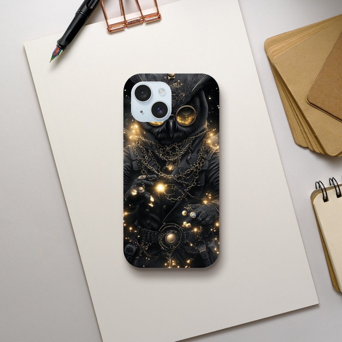 Mystic Owl Golden Goggles iPhone Tough Case - ROMAG Store