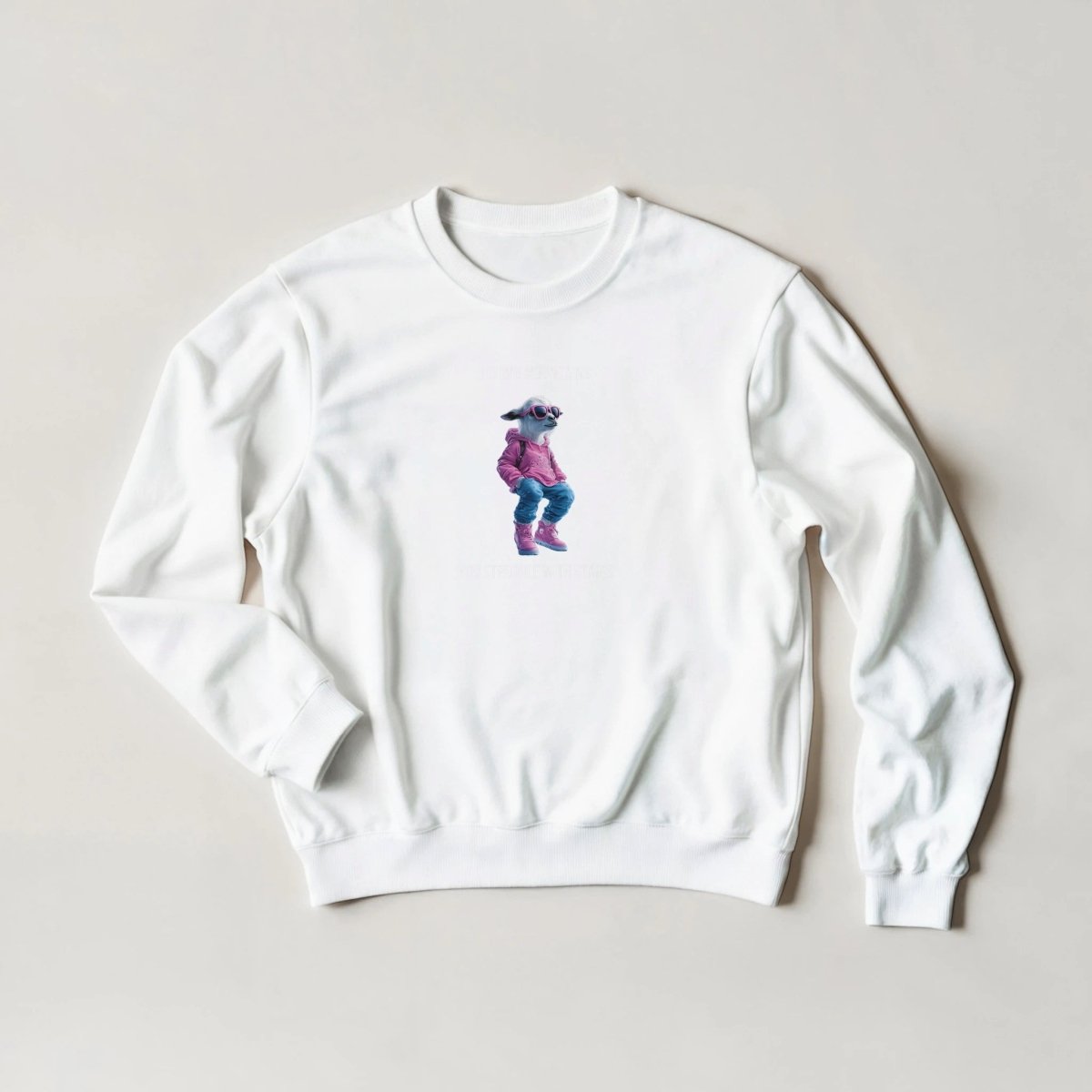 Llama Hiker Sweatshirt – Bold Streetwear Graphic with Attitude - ROMAG Store