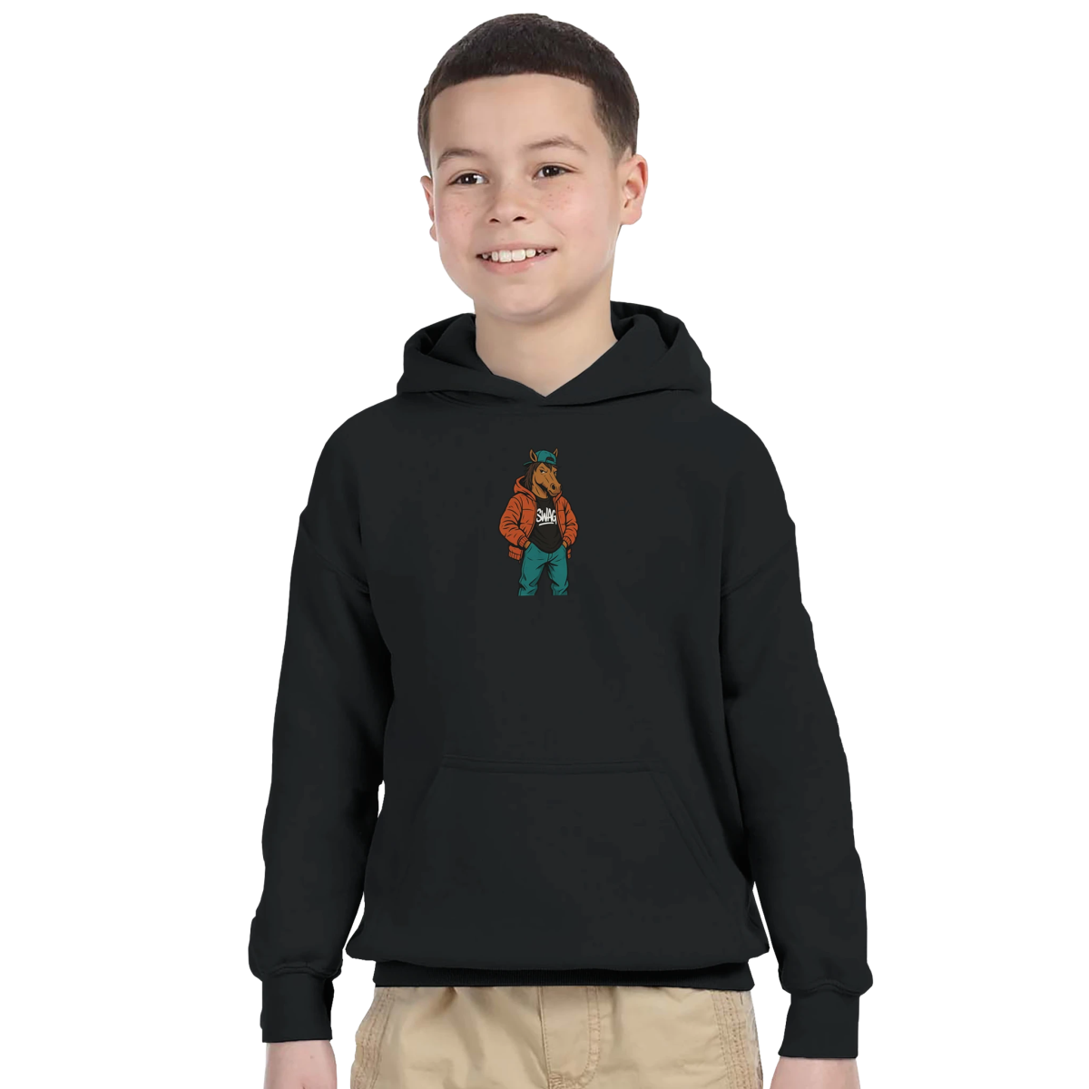 Cool Horse Swag Kids Hoodie - ROMAG Store