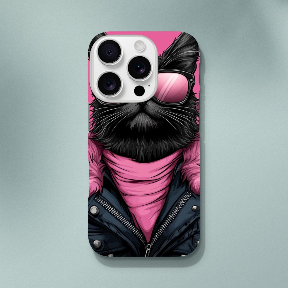 Punk Rock Kitty iPhone Tough Case - ROMAG Store
