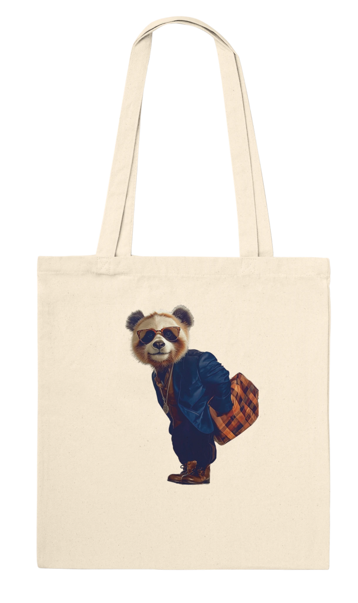 Dapper Red Panda Streetwear Tote Bag - ROMAG Store