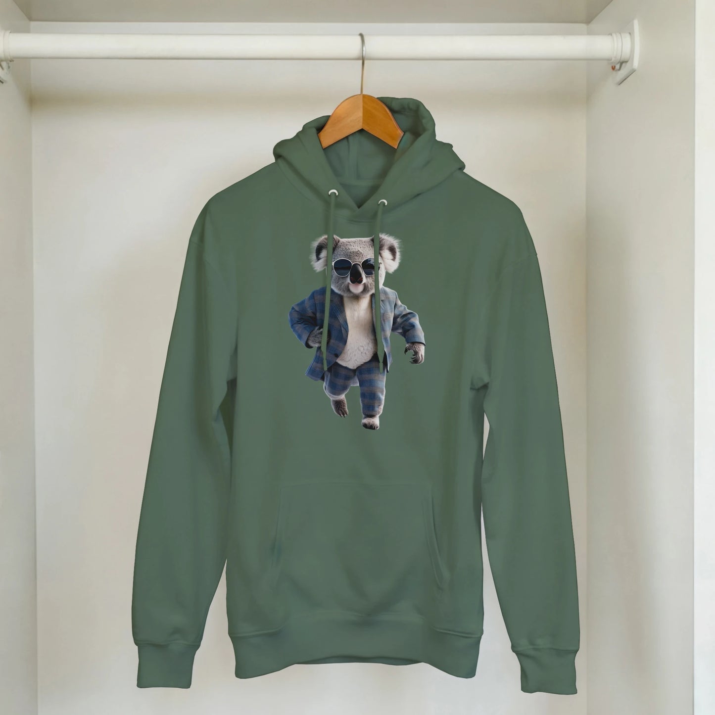 Cool Koala Plaid Suit Hoodie - ROMAG Store