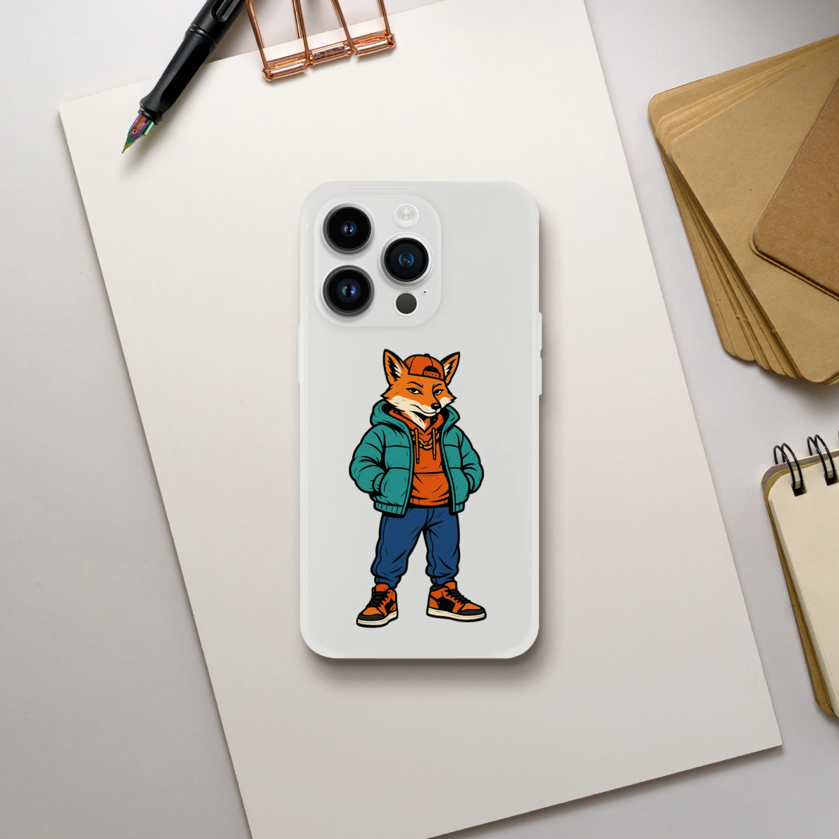 Cool Fox Streetwear iPhone Flexi Case - ROMAG Store