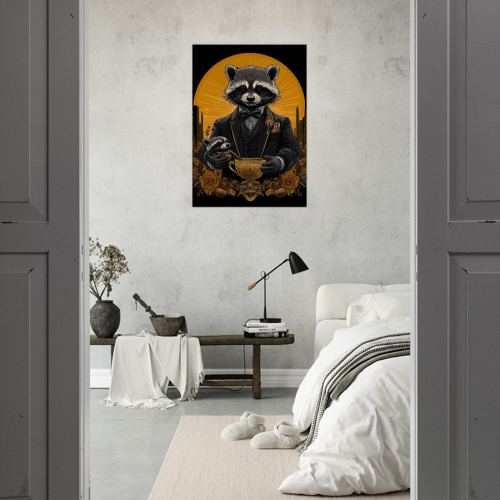 Luxury Raccoon Duo Canvas - ROMAG Store